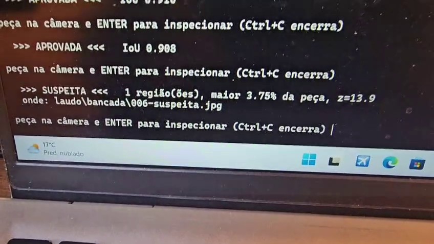 Terminal do laptop com o veredito da rodada 6